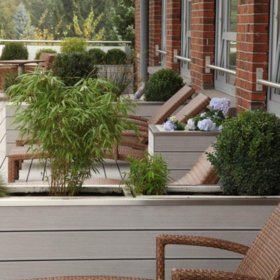 Terasse im Fitnessstudio Bodybalance